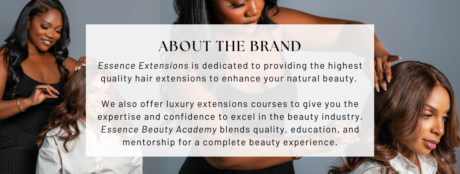 Premium Hair Extensions Education ESSENCE EXTENSIONS